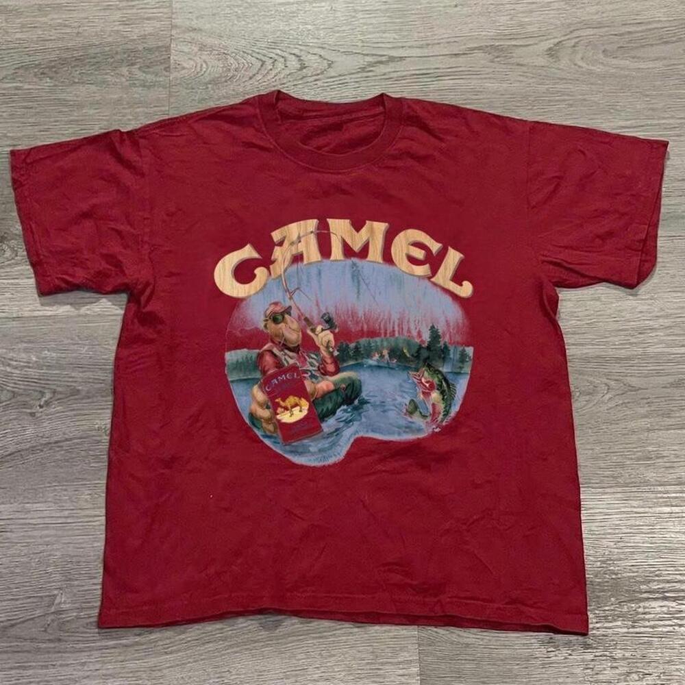 Red Camel T-Shirt With Graphic Design